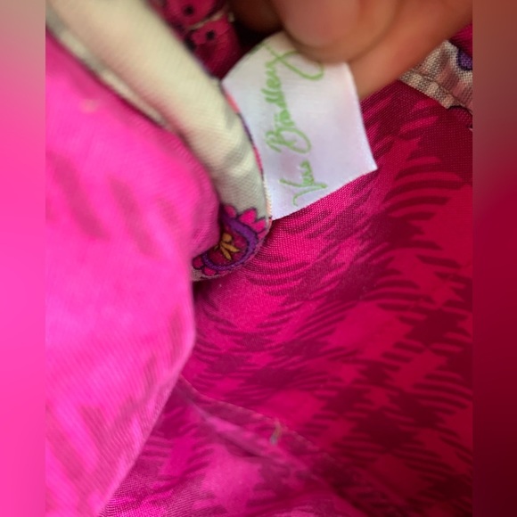 VERA BRADLEY CROSSBODY MINI CREAM/ MULTICOLOR HANDBAG 😍 - Picture 9 of 10